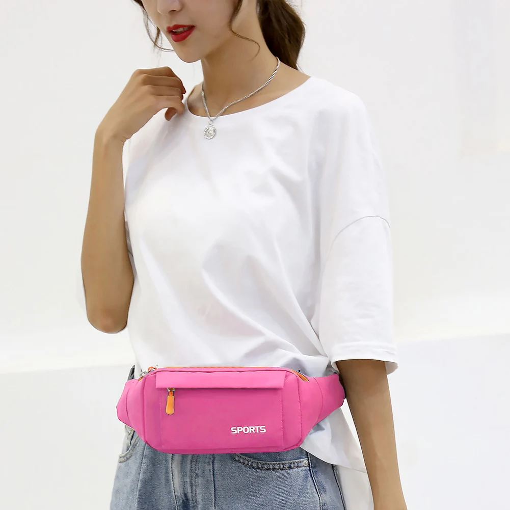

Popular Belt Bag Sling Chest Pouch Unisex Casual Waist Bag Waterproof Oxford Sports Casual Fanny Money Belt Pouch