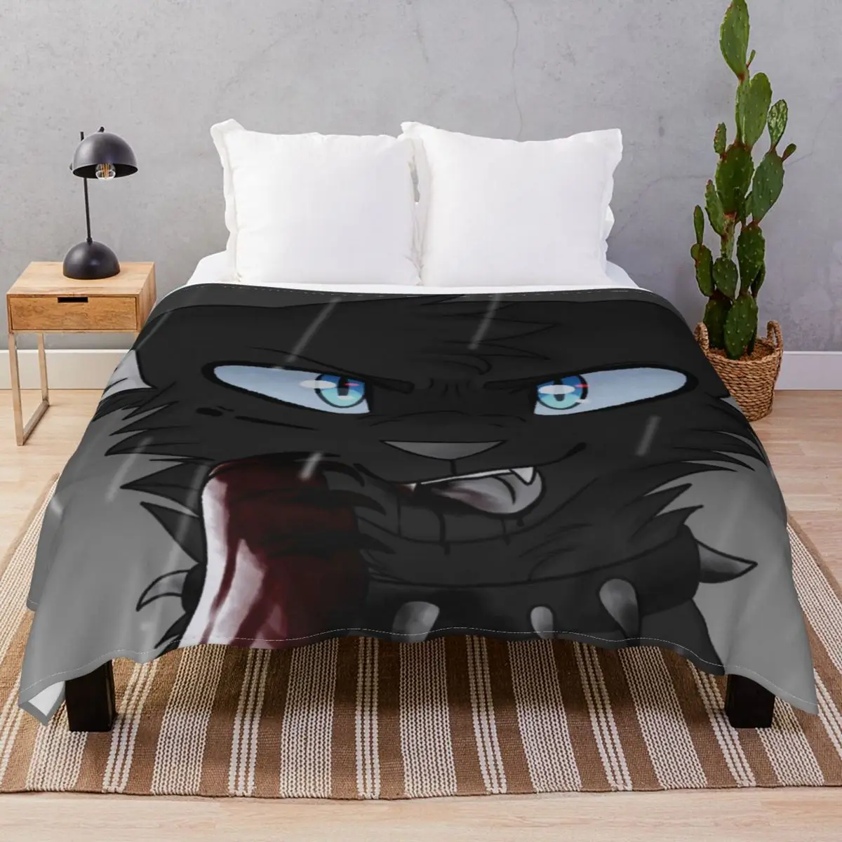 Scourge Blanket Fleece Spring Autumn Ultra-Soft Unisex Throw Blankets for Bedding Home Couch Travel Cinema