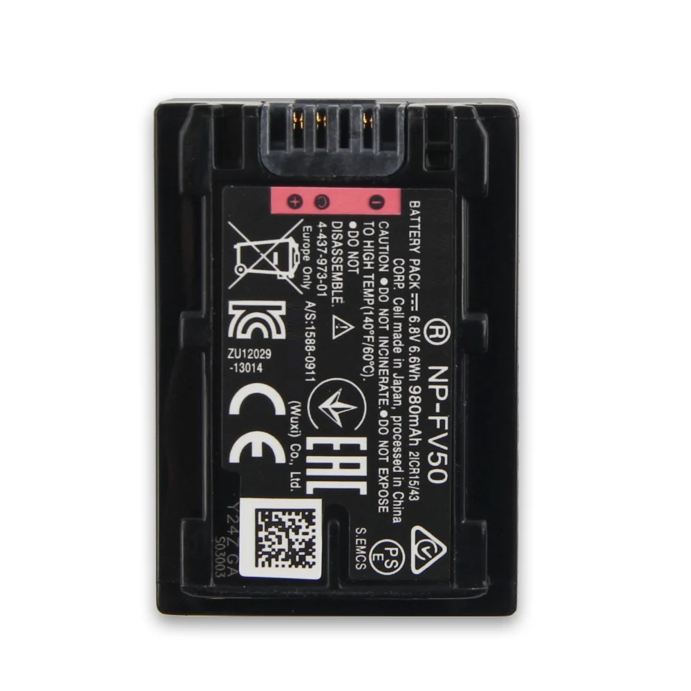 Сменный аккумулятор NP-FV50 NP-FV30 для SONY CX290E CX390 PJ510 XR260 XR100 CX700E PJ50E 260E VG30E AX40 HDR-PJ790E PJ660E