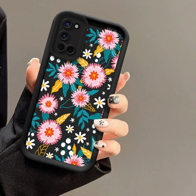 Фото Цветочный чехол для телефона Xiaomi Redmi Note 14 12S 11S 13 Pro Plus 12 Turbo 11T 10S 9S 11 Pro, матовый, противоударный, силиконовый №5