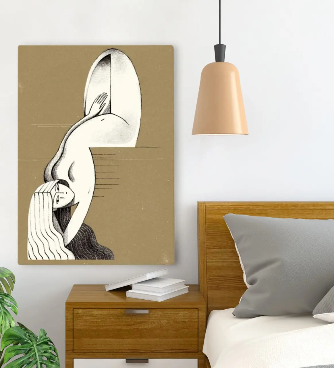 

BK Подарочный холщовый стол для спальни konsepli 70x100 см-117