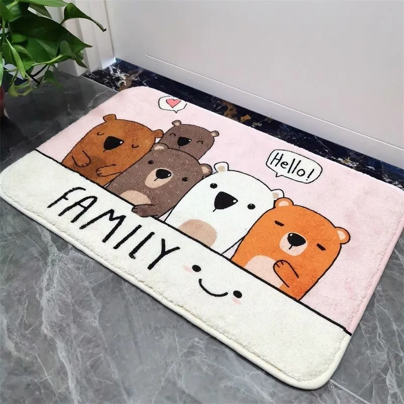 Laminate non-slip thickened bathroom absorbent floor mat bathroom door mat bedroom door mat