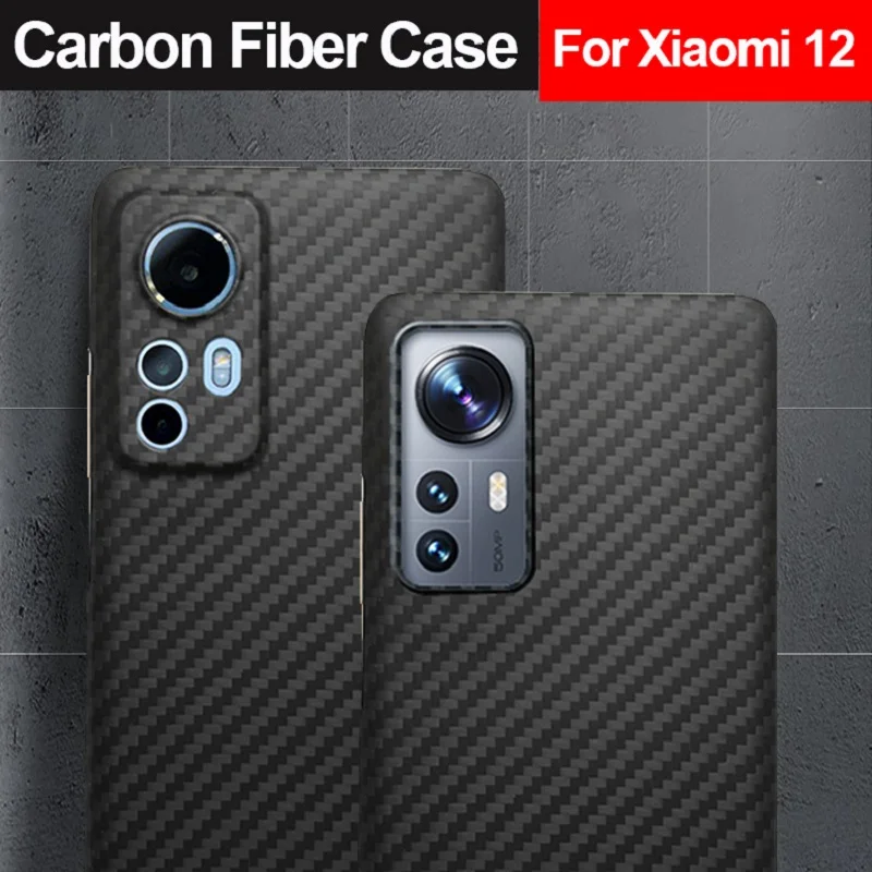

Чехол для Xiaomi 12X 12 Pro 12S, чехол из настоящего углеродного волокна, защитный чехол из арамидного волокна для Xiaomi Mi 12 Pro 12S Ultra 12X, чехол