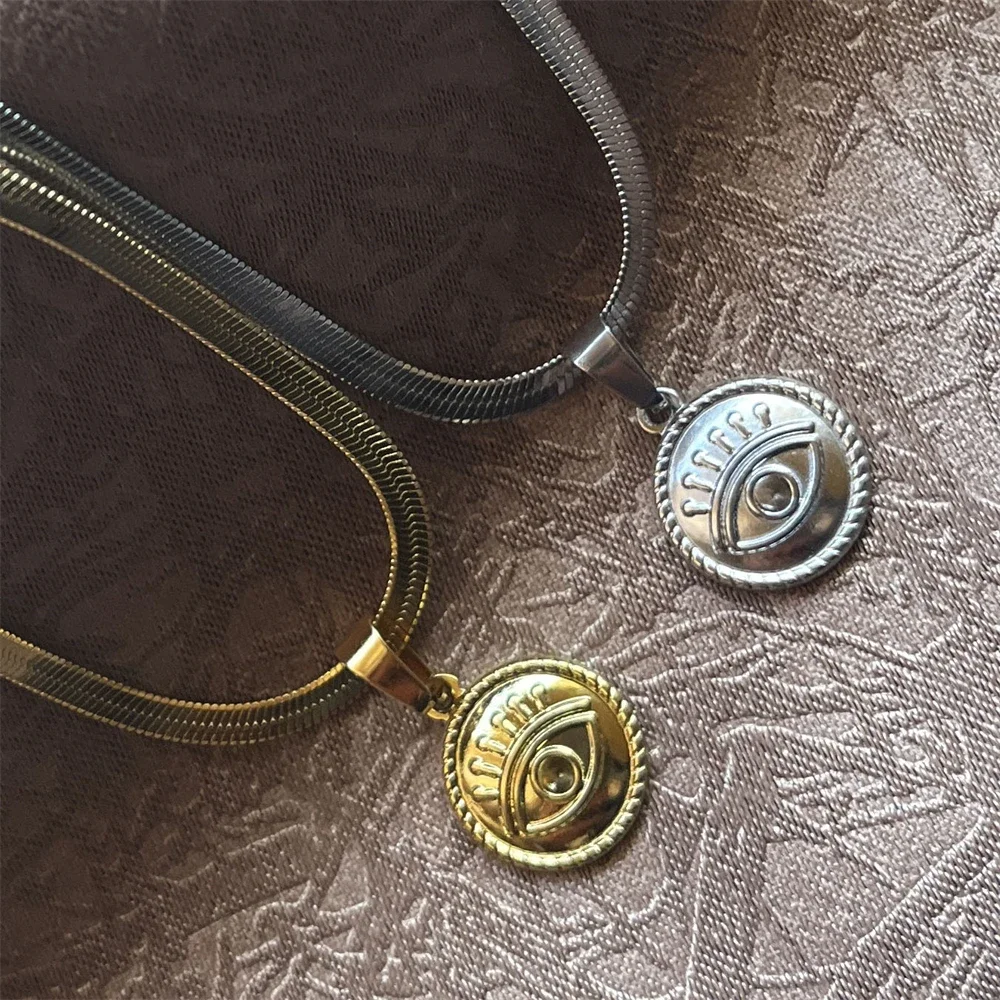 Цепочки с лезвиями из нержавеющей стали золотого/серебряного цвета круглые