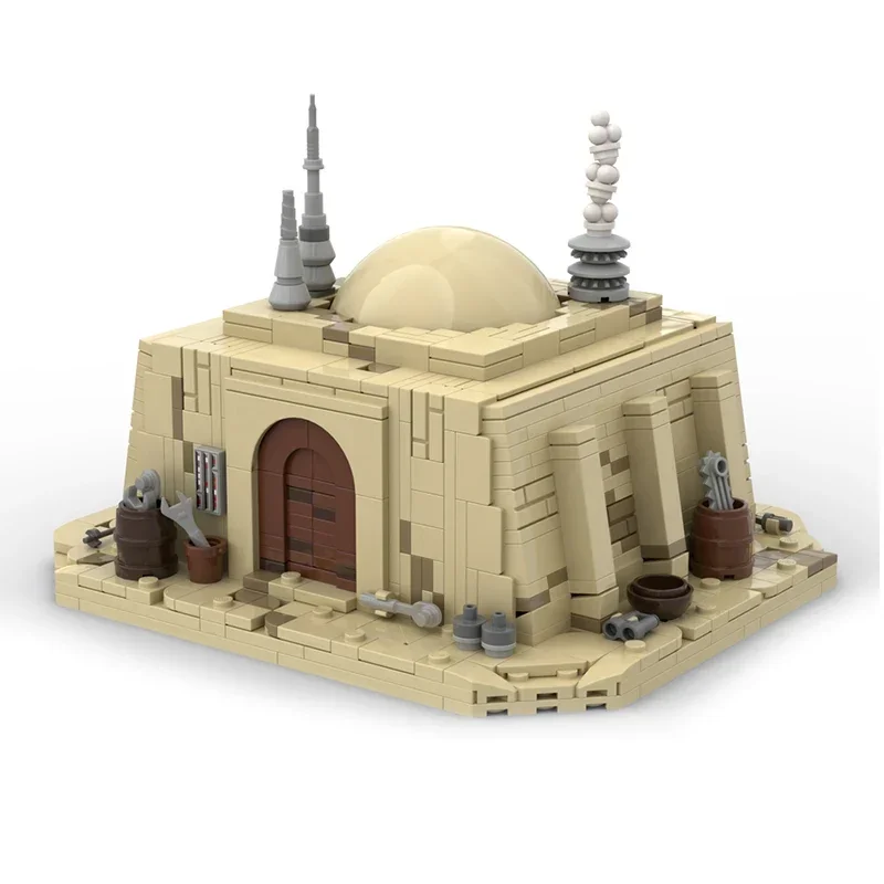 Moc Building Bricks модель известного звездного фильма хижина из Battlefront 2 технология
