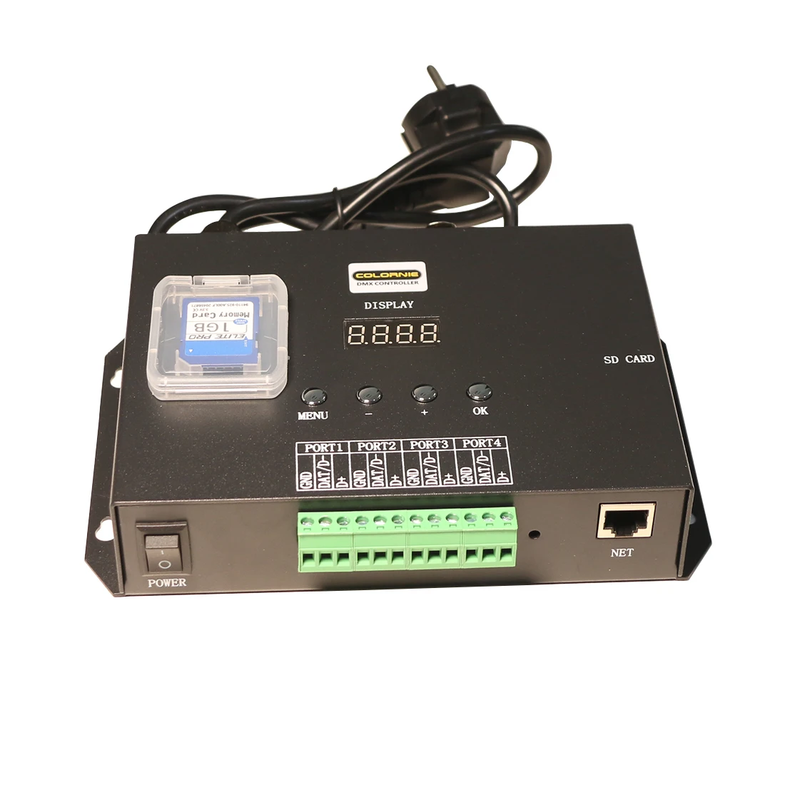 Продажа Контроллер Artnet для пикселей SPI, контроллер Artnet Madrix WS2811 WS2812 WS2815 для светодиодных гирлянд