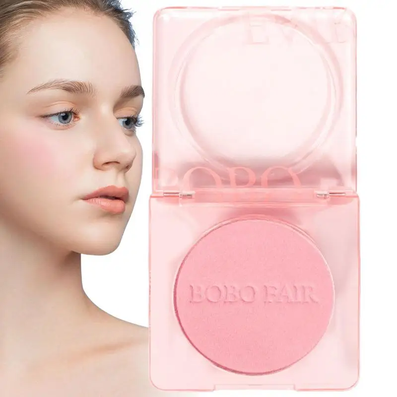 

Single Blushs Palette Face Cream Concealer Foundation Powder Waterproof Lasting Face Rouge Powder Natural Peach Blusher Rouge