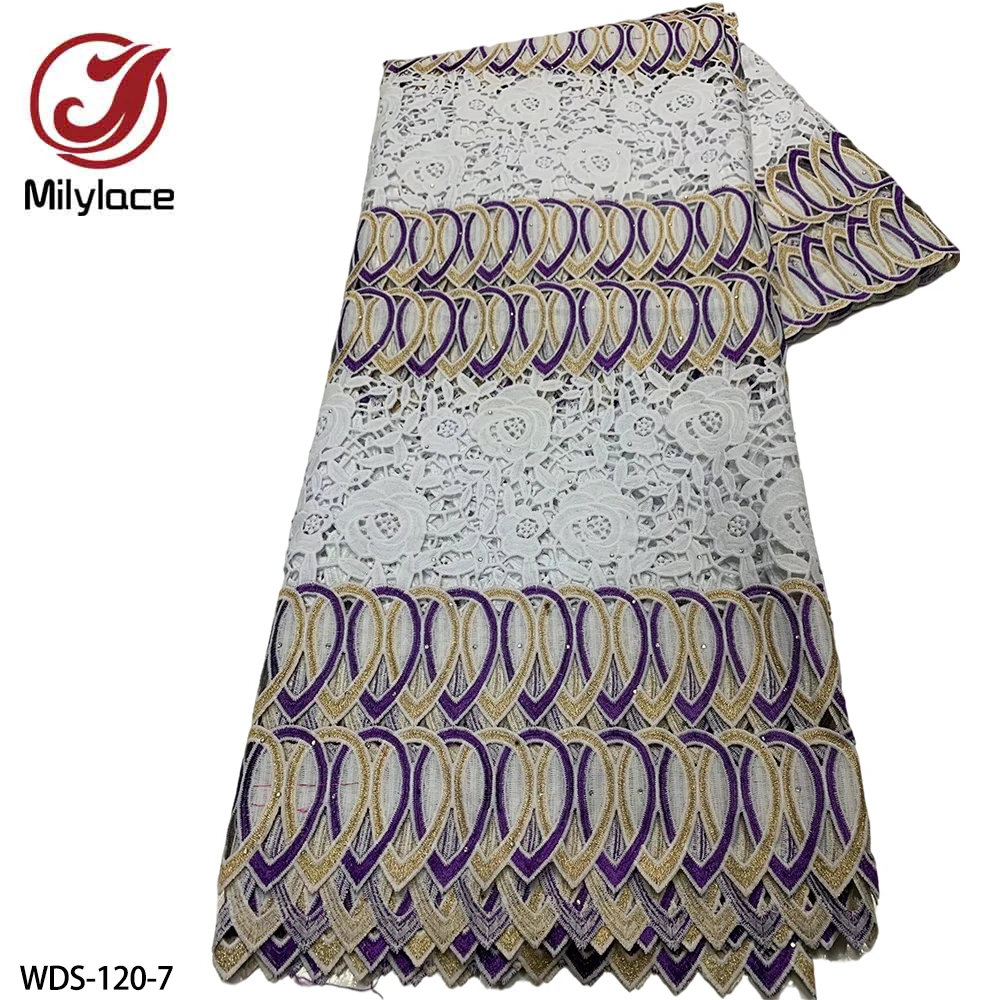

Latest High Quality Lace Fabric Beautiful Lace New Design for Wedding Dress Fabric Dress Lace Fabric WDS-120