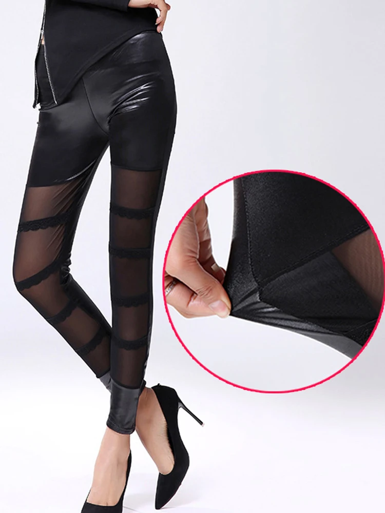 New Workout Leggings Sexy Fitness Leggins Sports Running Jogging Women Yoga Pants Mesh Black Gym High Elastic Mujer