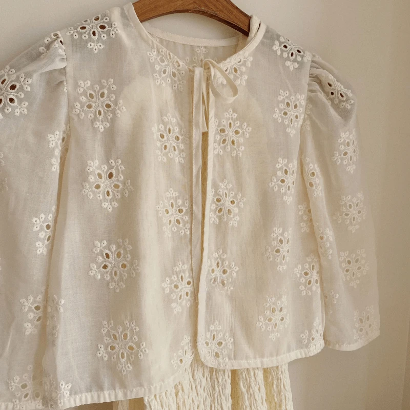 Модная куртка принцессы для маленьких девочек тонкое пальто с пышными рукавами и