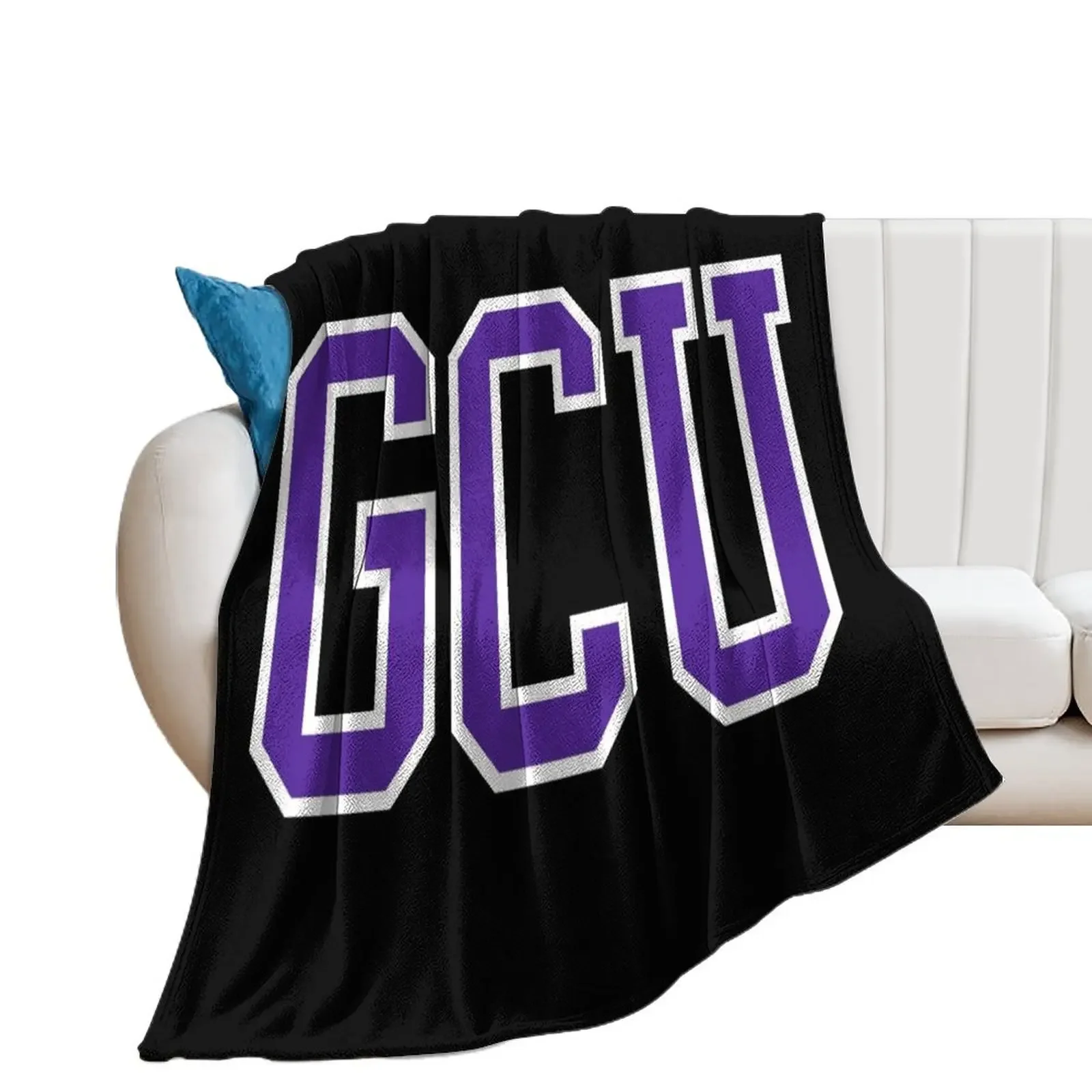gcu - college font Throw Blanket Bed Модный мягкий плед для дивана Фланелевые одеяла