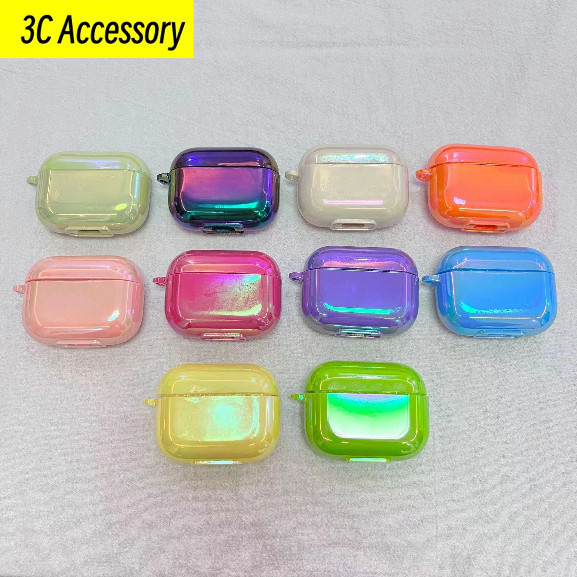 

Electroplated Illusory Color Standing Design Case For Airpods Pro 2 Bluetooth Earphone Cases For Airpods 1/2 3 Pro Cover Funda