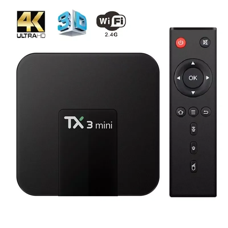 

2021 TX3 Mini Smart TV Box Android 8.1/11.0 Amlogic RK3228A 2G 16G 4K H.265 2.4G Wifi Set-Top TV Streamer Receiver Media Player
