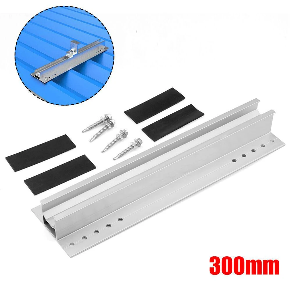 

Garden Home Rail Panel Accessories 30cm Aluminum Bracket Hollow Middle Clamp Modules Panel Mounting Rail Brand New