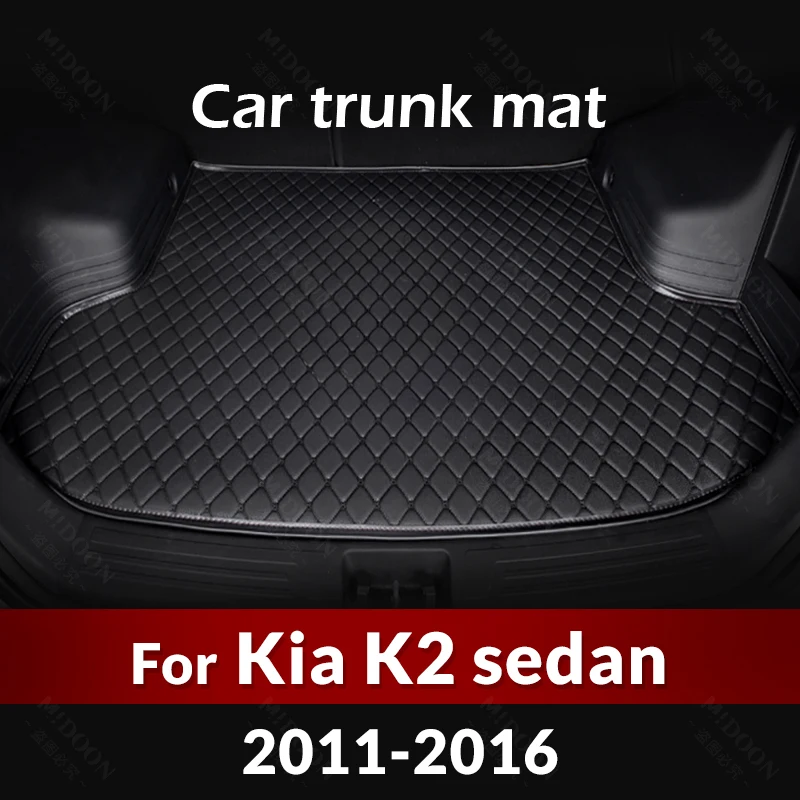 

Коврик для багажника автомобиля для Kia K2 седан 2011 2012 2013 2014 2015 2016 пользовательские автомобильные аксессуары для украшения интерьера автомобиля