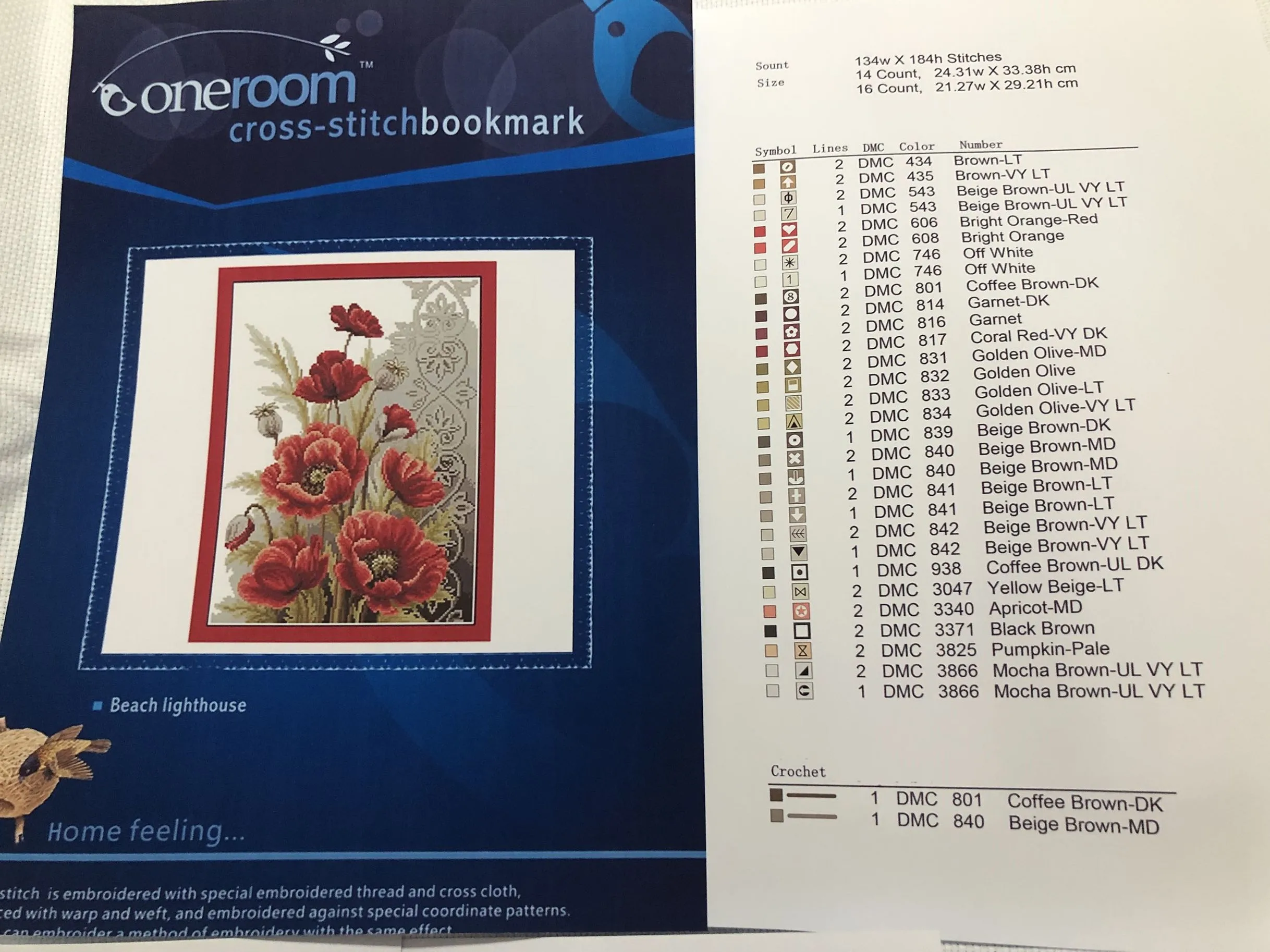 33-MN 315-280 Очаровательный набор для рукоделия Provence 50-56 вышивки крестом наборы