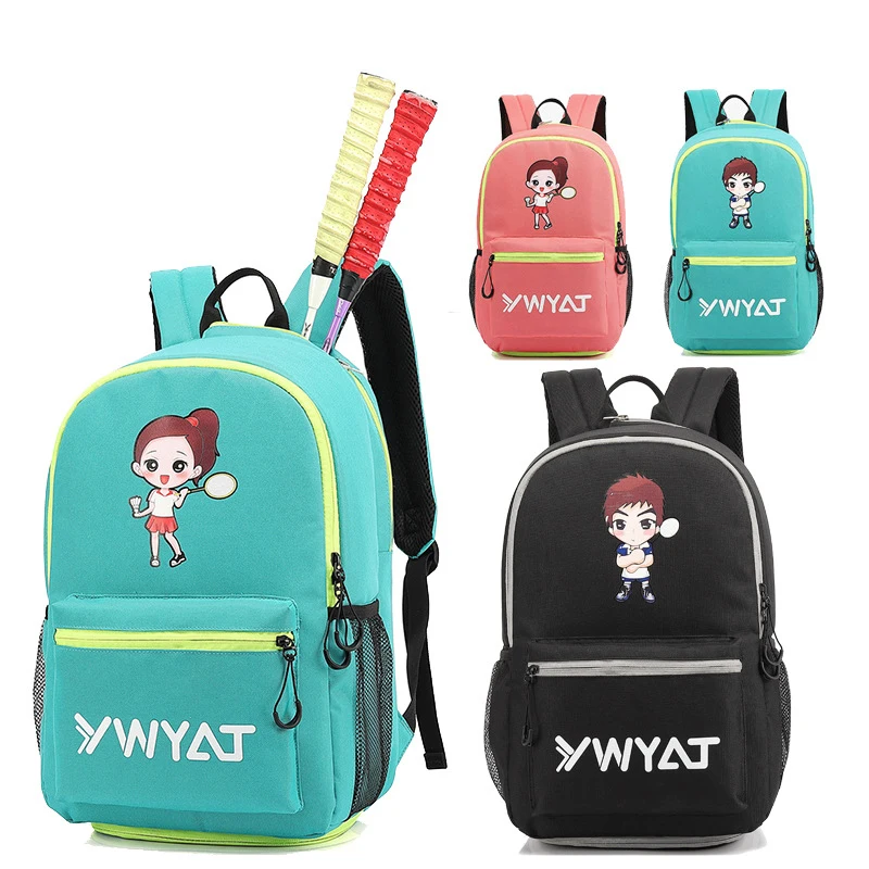 YWYAT Kids Badminton Backpack Large Capacity Multifunctional Youth Sports School Children Badminton Bag with Shoe Comparmten