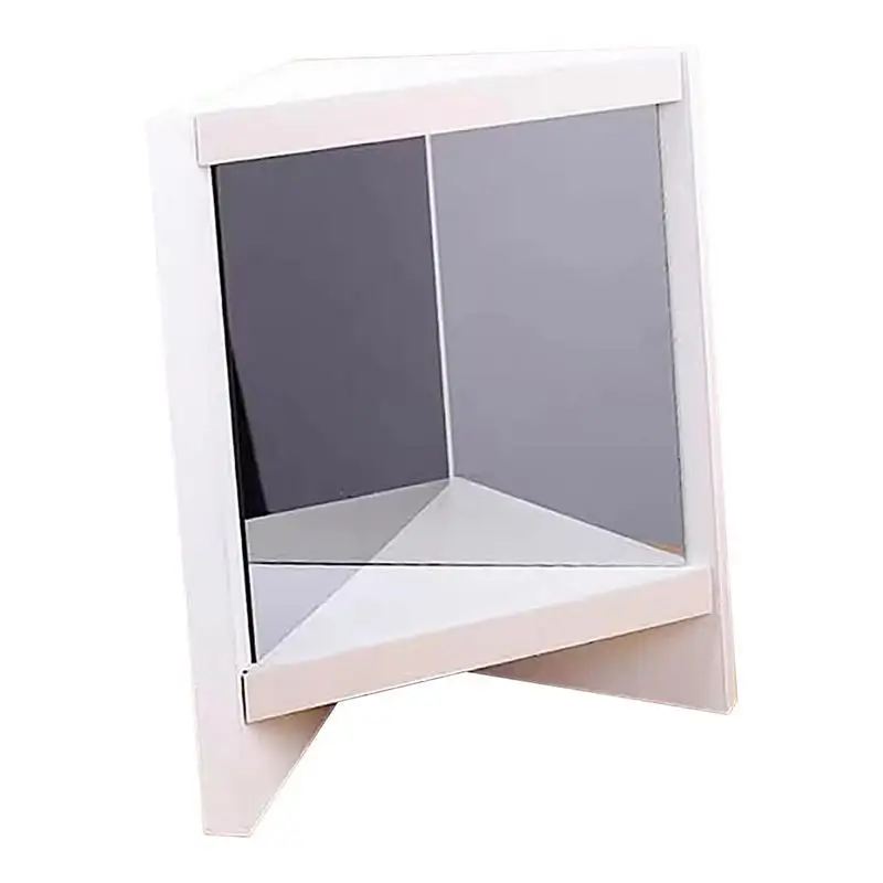 

No Mirror Mirror Wooden Square Non Reversing White Mirror Portable True Mirror For Dormitory Home Apartment No Mirror Mirror For