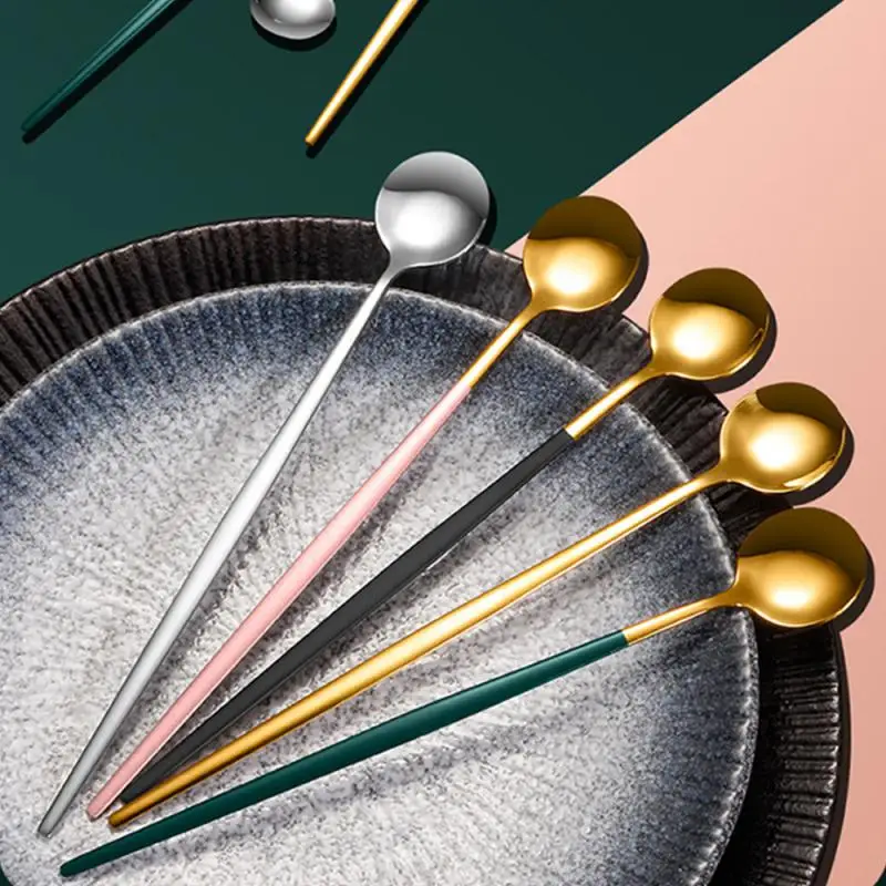 1-4 шт. ложка для кофе из нержавеющей стали