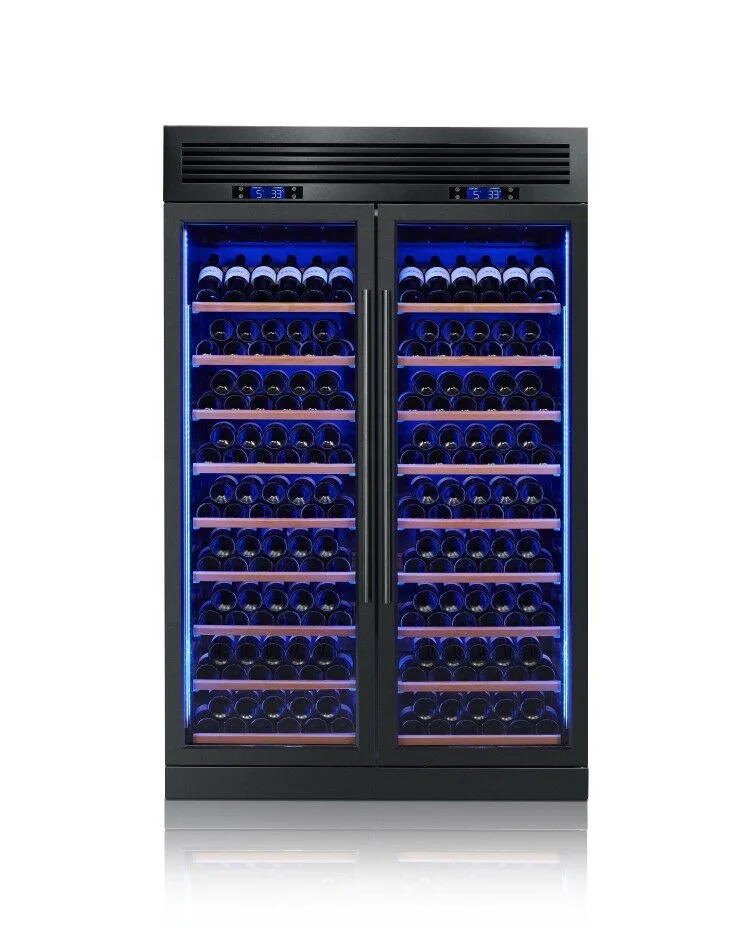 

Wine refrigerator 200 bottles big commercial full 304 stainless steel wine cooler