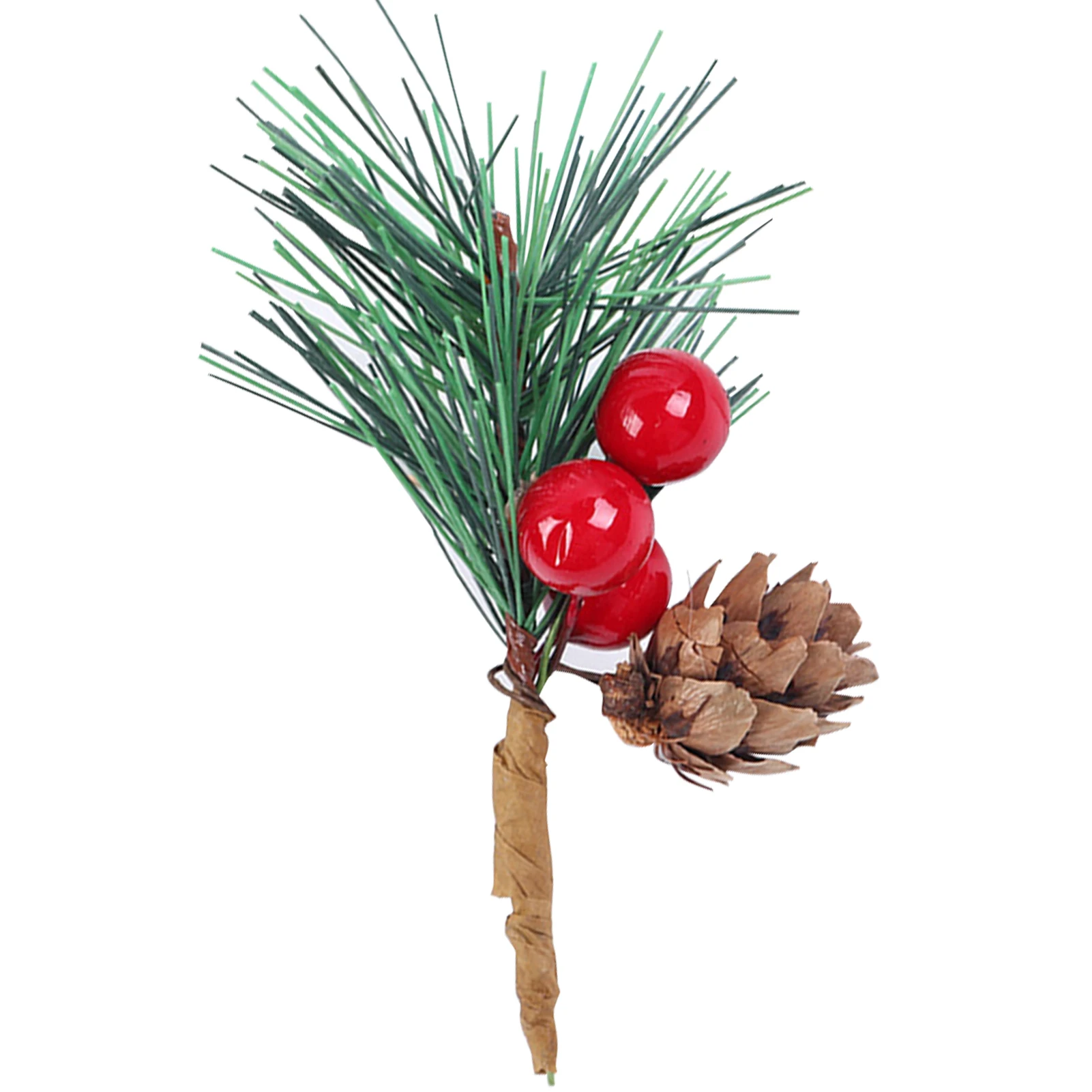 

12pcs DIY Wreath Indoor Outdoor Holiday Craft Branch Flower Arrangement Christmas Decor Home Party Artificial Pine Pick Garden