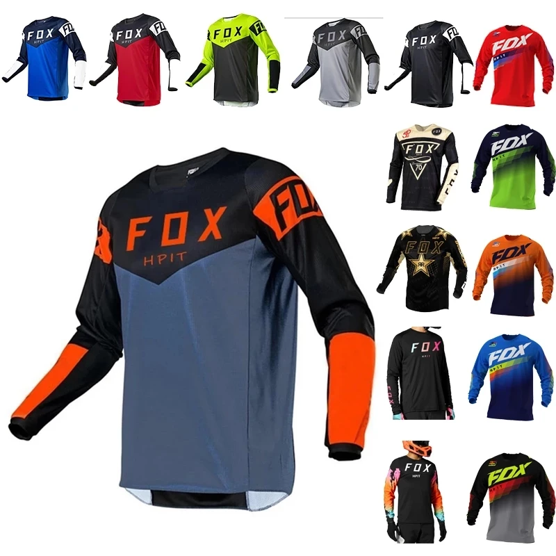 Inventory Clearance Off-Road Mountain Bike Jersey Breathable Sweatshirt Downhill Endurance Long Sleeve Bike hpit fox mtb