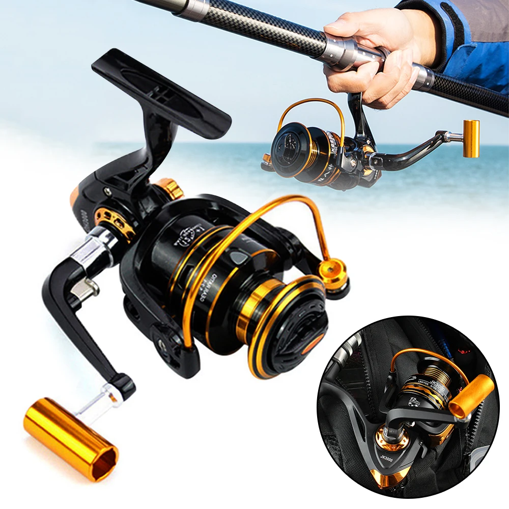 

Spinning Reel 5.2:1 Ultra Smooth Powerful Spinning Fishing Reels 12+1 BB Fishing Equipment for Saltwater & Freshwater LA