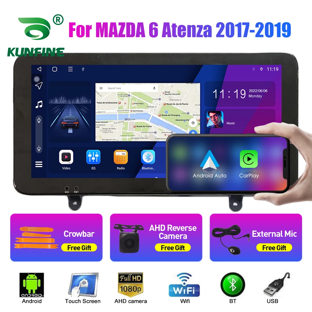 

10.33 Inch Car Radio For MAZDA 6 Atenza 2017-19 2Din Android Octa Core Car Stereo DVD GPS Navigation Player QLED Screen Carplay