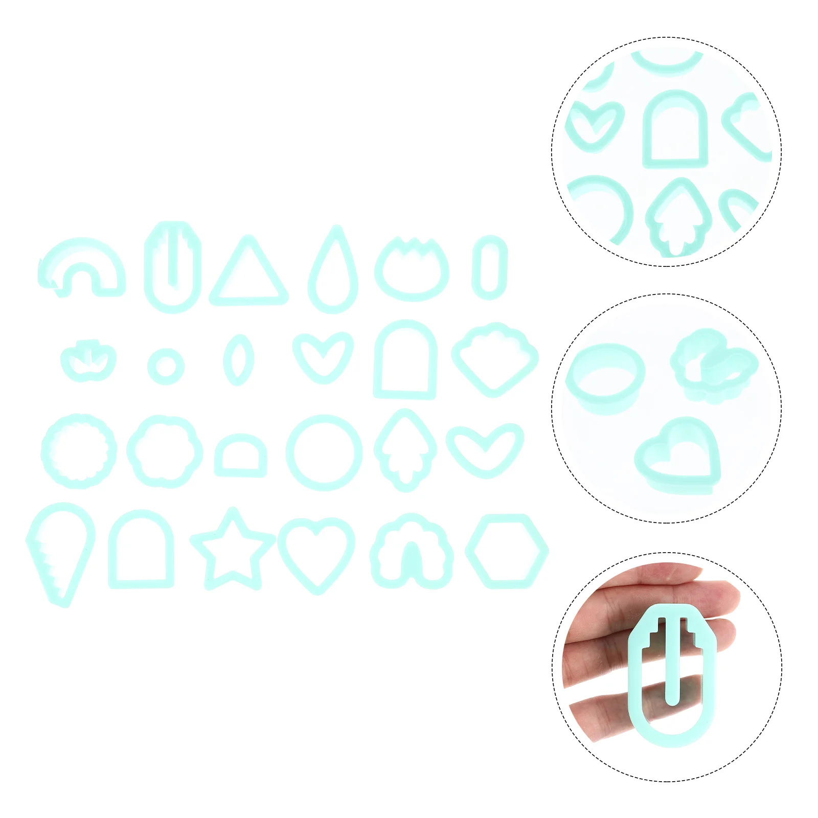

Claycutters Earring Making Polymer Jewelry Tool Tools Shape Kit Cookie Pottery Diy Cutting Aquare Earrings Teardrop Flower Heart