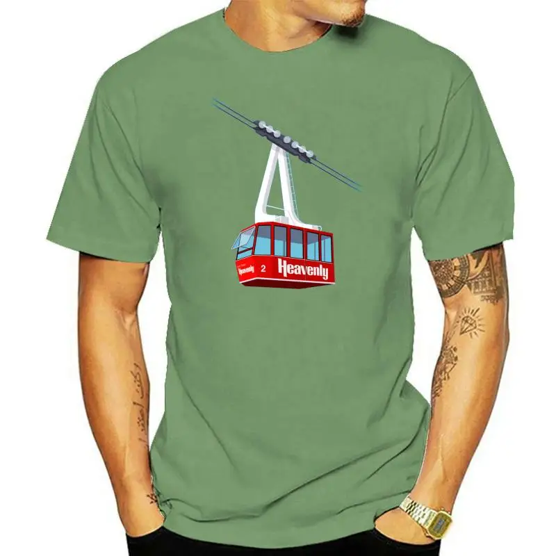 

Men tshirt Heavenly Heavenly Ski Resort T Shirt Printed T-Shirt tees top