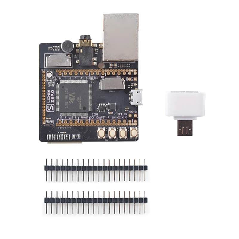 

For Lichee Pi Zero ARM Cortex-A7 1.2Ghz 64M DDR Allwinner V3S Core Development Expansion Board With OTG+ Pin Header