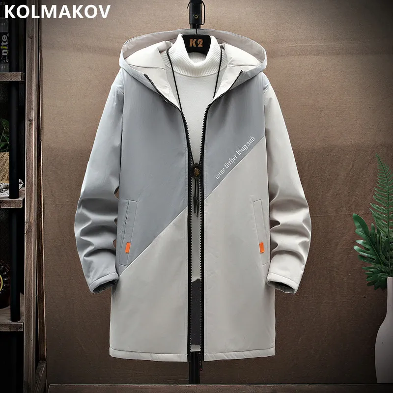 

Новинка весна-осень 2022, Мужская классическая модная ветровка средней длины, Мужская свободная ветровка для отдыха большого размера, Высококачественная ветровка