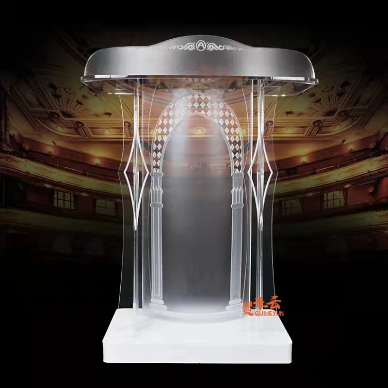 Акриловый стол для приема подиума хрустальный светодиодный светильник