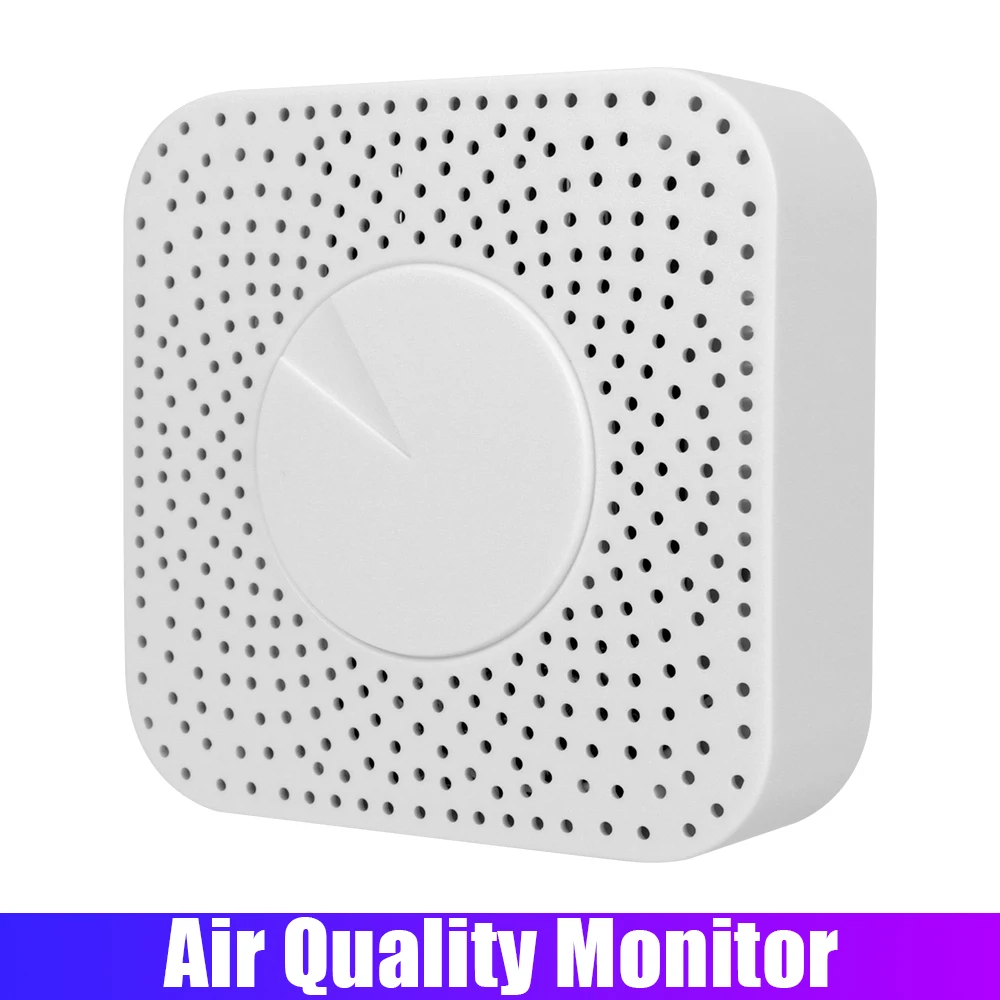 

WiFi Air Quality Monitor CO2 Meter 6-in-1 PM2.5 Formaldehyde TVOC CO2 Temperature Humidity Detector For Home Office Smart