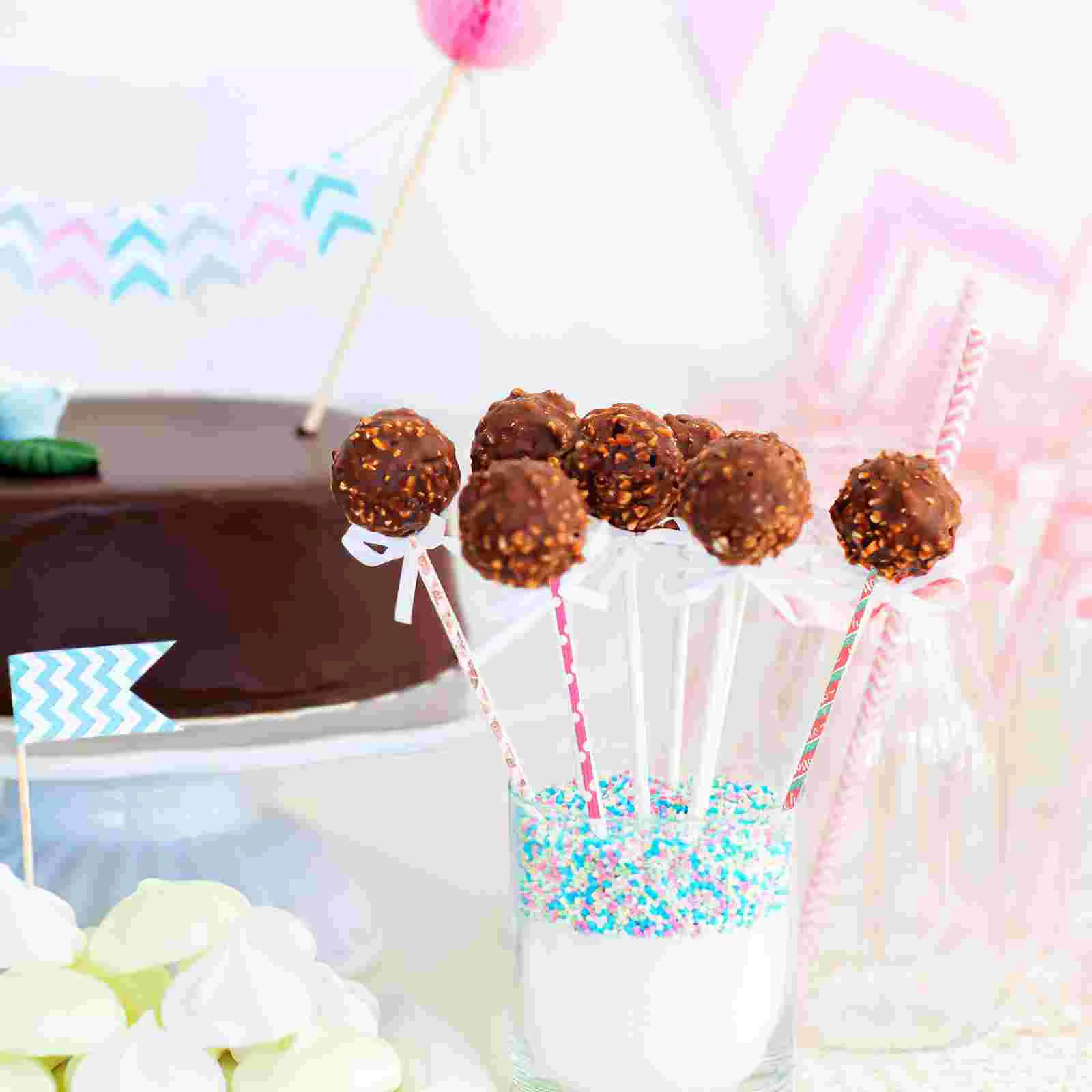 50 шт. зефирные палочки для леденцов держатель бумажных палочек DIY ватные конфеты