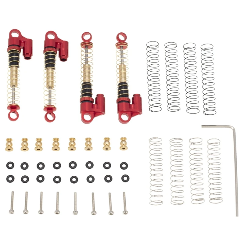 

43MM Aluminum Alloy Shock Absorber Damper For 1/24 RC Car Crawler Axial SCX24 AXI90081 Gladiator Upgrades Parts