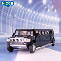 niicce high simulation 132 hummer limousine alloy metal diecast car model pull back flashing musical kids toy vehicles a198