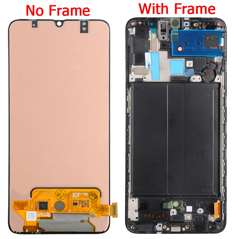 

Original SM-A705F Display For Samsung Galaxy A70 2019 LCD With Frame 6.7" SM-A705FN A705 A705G LCD Touch Screen Display Assembly
