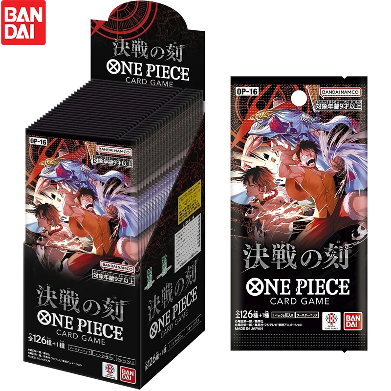 Фото Новый японский бустер-бокс BANDAI One Piece TCG OP-16 The Moment of Decisive Battle для коллекционных карт TCG №1