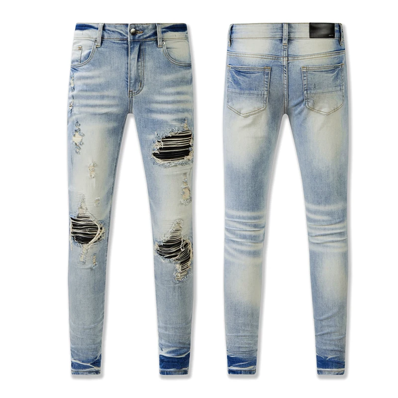 Мужские прямые джинсы Amiry High-Street из хлопка