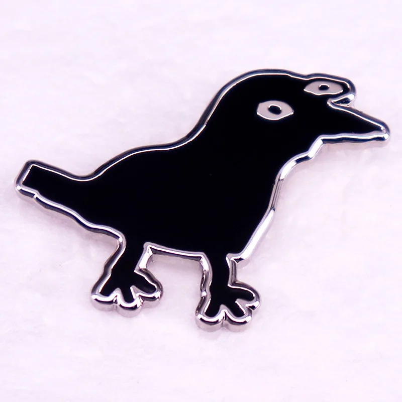 Брошь с изображением вороны в ассортименте