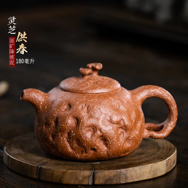 Zisha горшок сырая руда горная грязь Ganoderma lucidum поставка весенний чайник бытовой