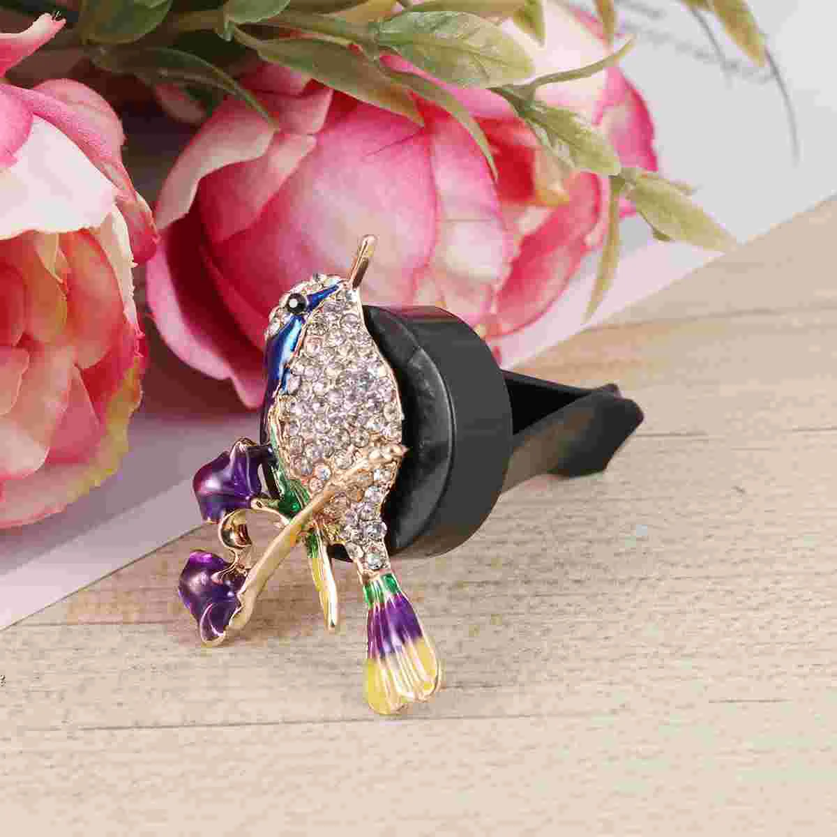 

1pc Rhinestone Magpie Creative Ornament Clip Diffuser for Vent