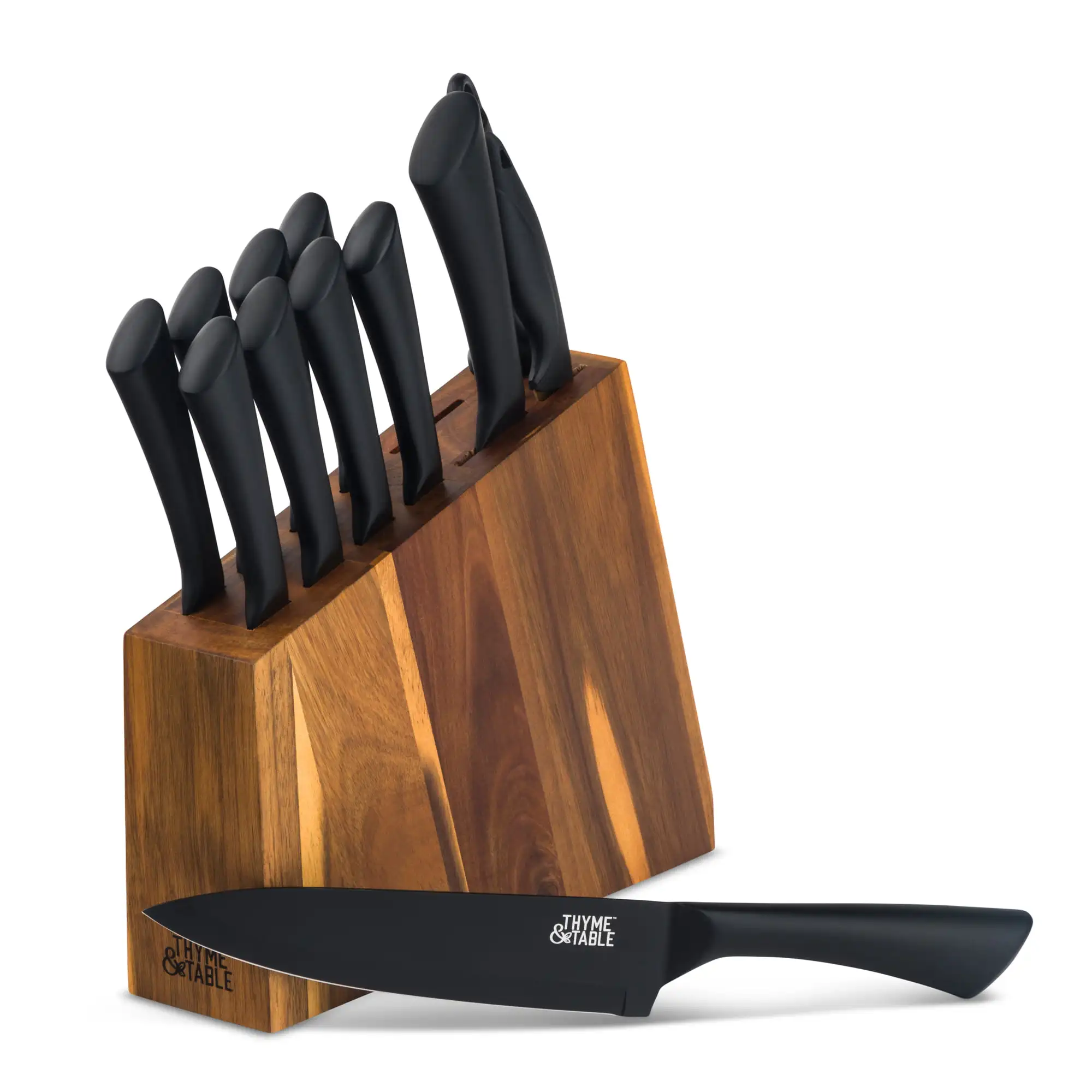 

Knife Set, 13-Piece Kitchen Slim Block Stainless Steel Knife Set