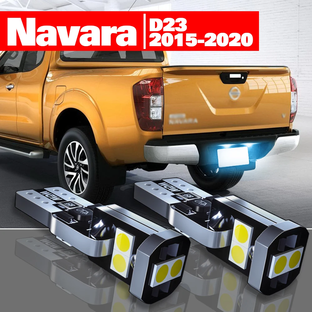 Для Nissan Navara NP300 D23 2015-2020 аксессуары 2 шт. светодиодный светильник номерного знака