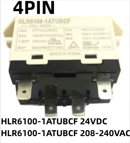 1 шт., новинка, Φ 24 В постоянного тока, Φ 208-240VAC, Φ HLR6100, 1atubcf 208 240VAC, 4PIN