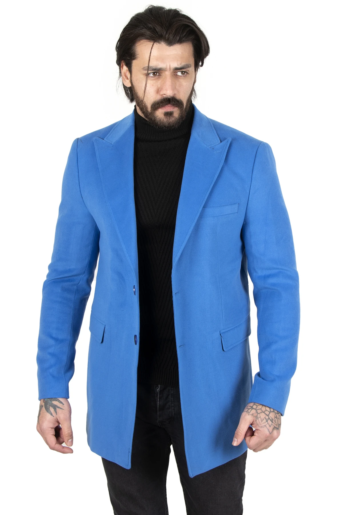 DeepSEA wide collar narrow cut cachet coat 2202000
