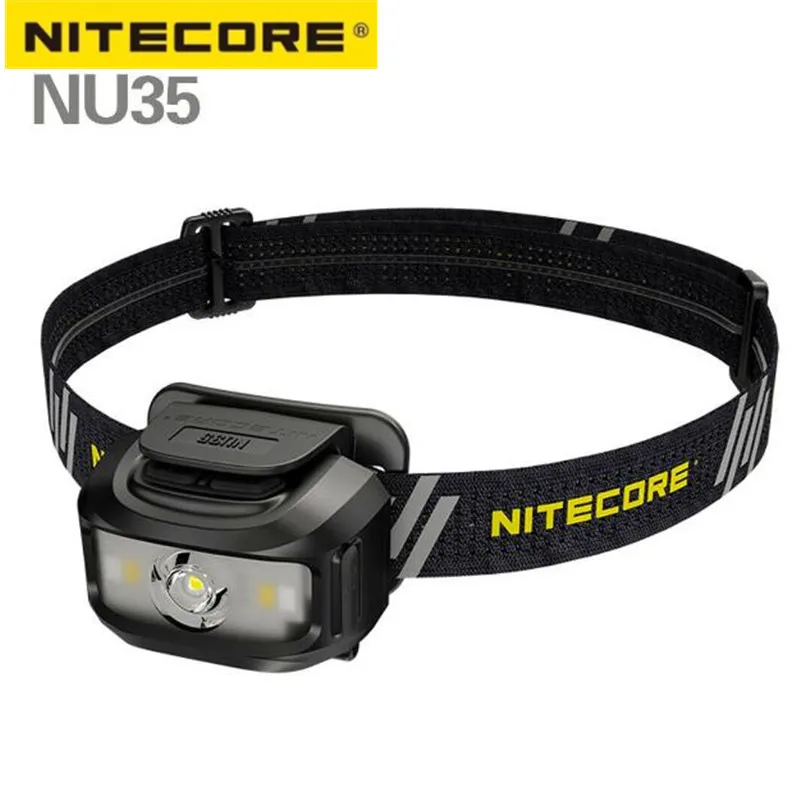 

NITECORE NU35 Headlamp 460 Lumens Dual Power Work Light CREE XP-G3 S3 LED USB-C Rechargeable Headlight Torch Built-in Battery