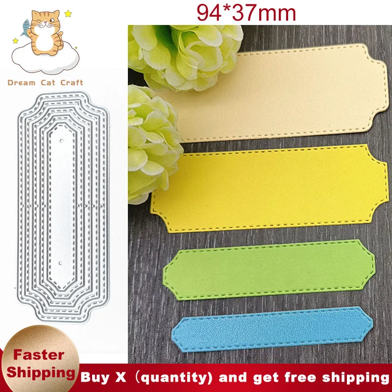 

5 шт. Закладка в рамке металлические штампы для резки форма для карточек Скрапбукинг бумажный Нож Форма лезвие Дырокол Сделай Сам Рукоделие ...