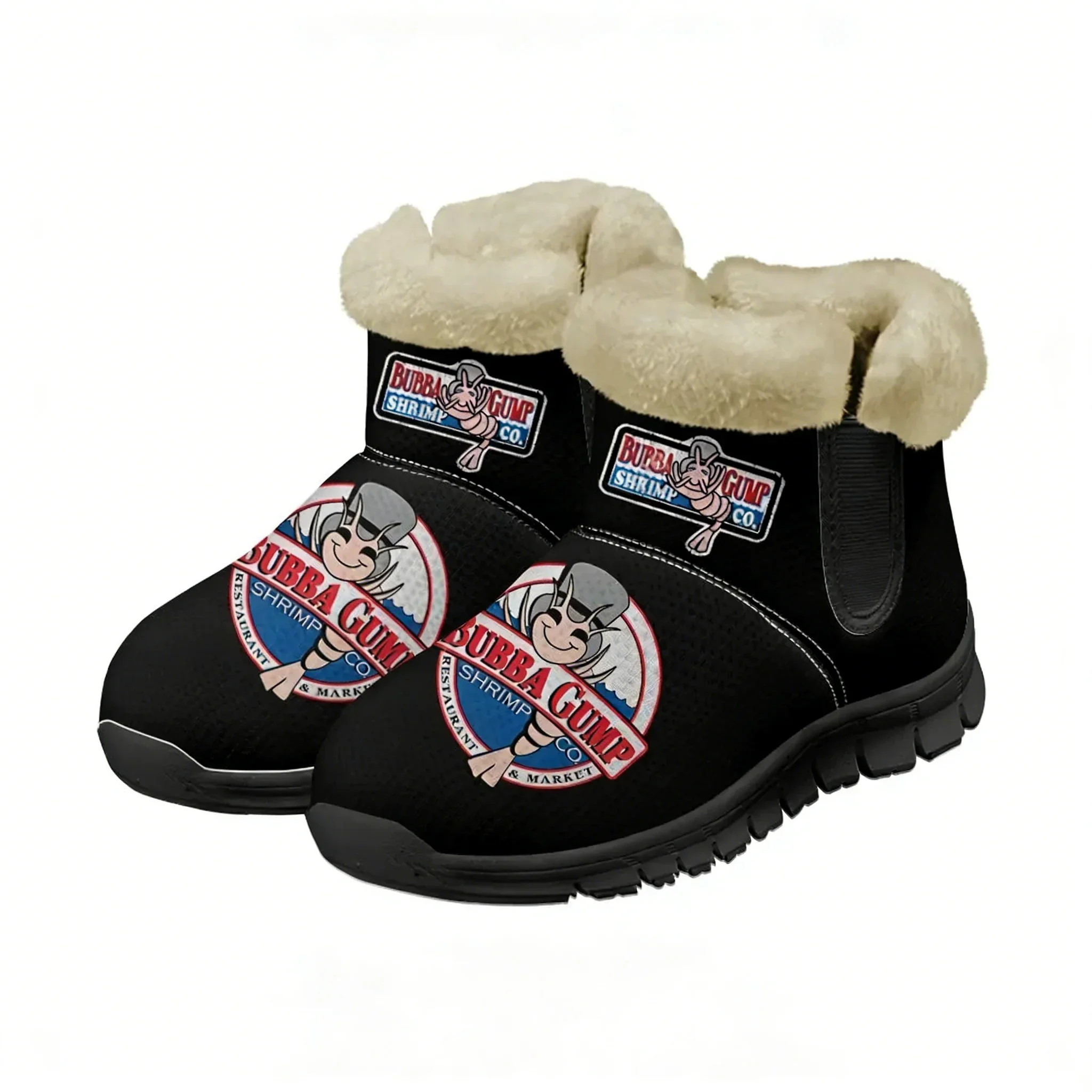 Фото Зимние ботинки Retro1994 Bubba Gump Shrimp для мужчин, женщин и подростков, сохраняющие тепло, повседневные, легкие, спортивные, для активного отдыха на улице. №2